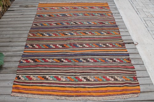 Turkish kilim rug - kilim, 52''x79''