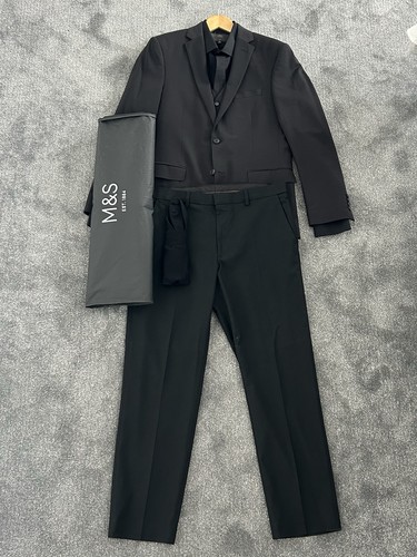Black luxury tailored 3 - m&s,