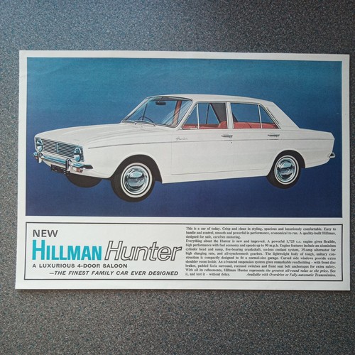 Hillman hunter mk1 saloon - mk1,