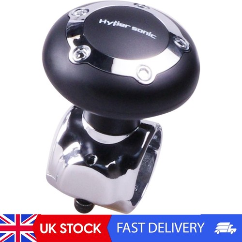 Black vehicle steering knob - black,
