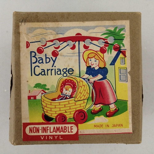 Baby carriage tin toy - carriage, from