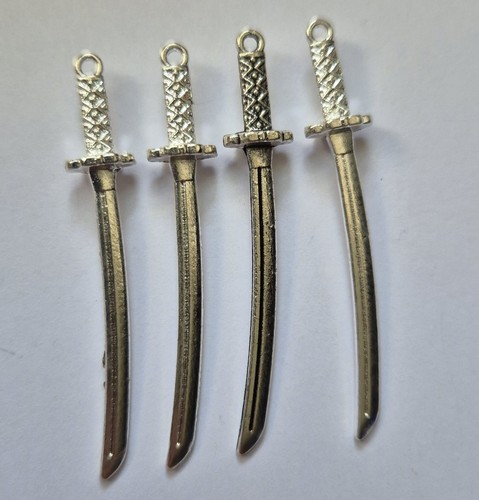 Set silver tone samurai - 4,