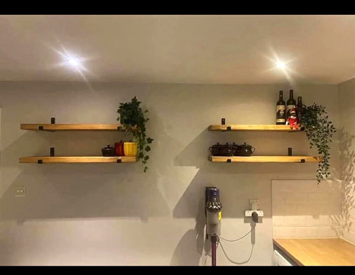 Rustic wall shelf wood 75cm - wall,