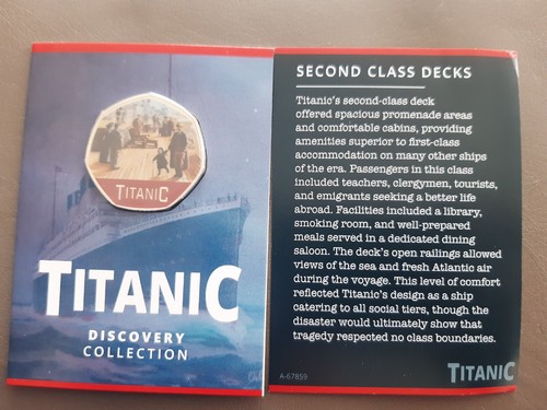 50p shaped coin titanic - 50p,