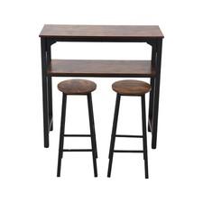 3PCS Breakfast Bar Table &