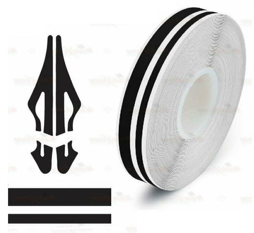 Twin 4mm 2mm black detailing - 4mm/2mm,