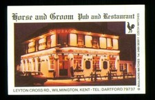 1 x matchbox label Courage pub Horse & Groom Wilmington Kent ≠ ME1101