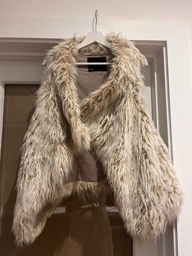 Zara gilet faux fur - faux, size