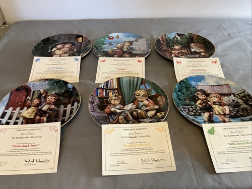 Six danbury mint hummel - six,