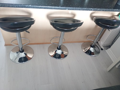Black breakfast bar stools - , 3