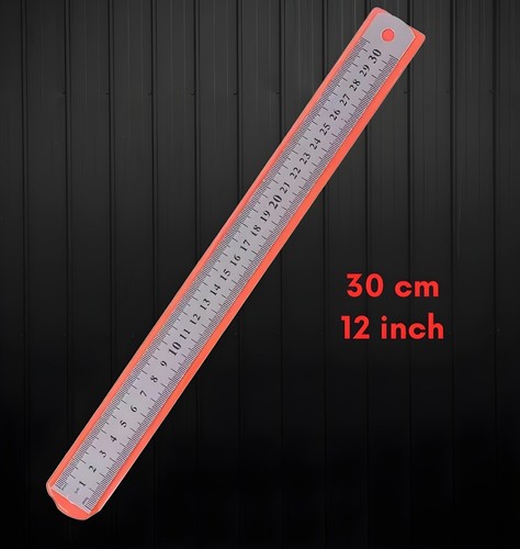 Double sided metal ruler - double,