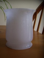 SMALL WHITE OPAQUE OIL LAMP SHADE-82.66mm FITTER