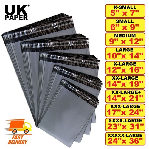 Strong grey plastic mailing - plastic,