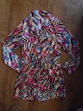 River Island Short all in one Pyjamas long sleeve age 9/10