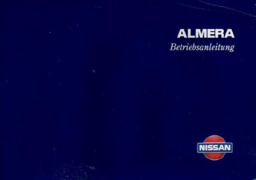 Nissan almera owners manual - nissan,