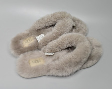 UGG Fluff Flip Flop Grey  Sandals Size Uk 6 New