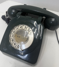Vintage 1964 GPO 706 Dial Telephone – Dark Green/Blue – Needs Converting