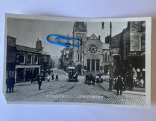 Stonewell, Lancaster Animated Street View, Church, Tram, Horse & Cart Unposted
