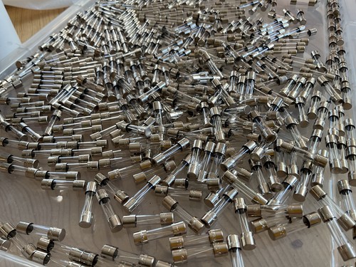 1000x 20mm glass fuse tubes - glass,