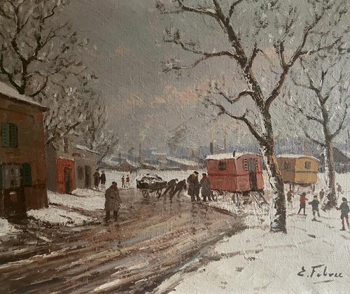 Antique oil painting gypsy - antique,