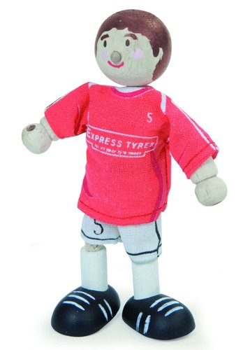 Red footballer no5 sport - red,