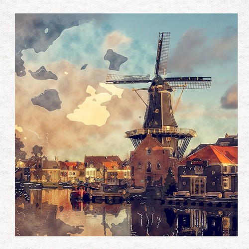 Travel dutch windmill - -,