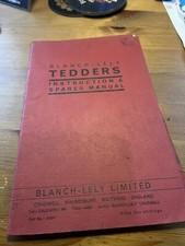 Lely Blanch Lely Tedder Instruction Manual with Parts List