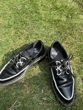 Dr Martens Doc Martens BELLADONNA creepers pointed lace up Black White size 4 