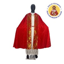 RED COPE VESTMENT CHASUBLE