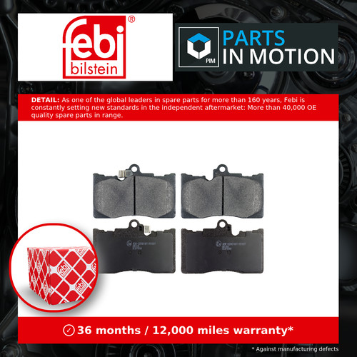 Brake pads set front 170668 - brake,