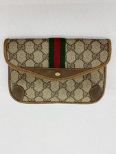 Gucci Vintage GG PVC Sherry Line Cosmetic Bag Authenticity