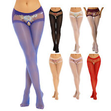 UK Women Stockings Footed Pantyhose Silk Tights Gift Sleepwear Role-playing Oil