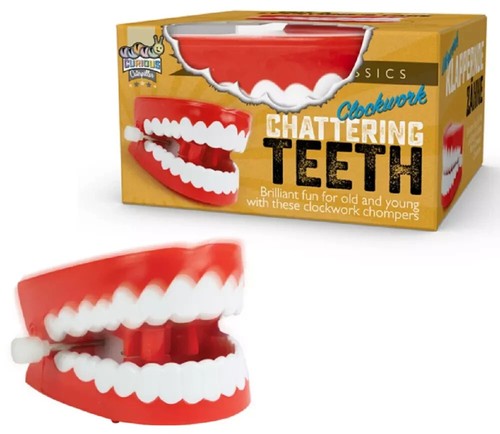 Chattering teeth novelty joke - teeth,