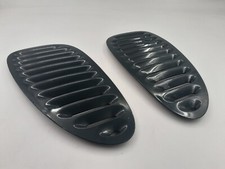 JAGUAR XKR XK8 BONNET VENTS LOUVRES PAIR LEFT RIGHT FINISHED IN GREEN