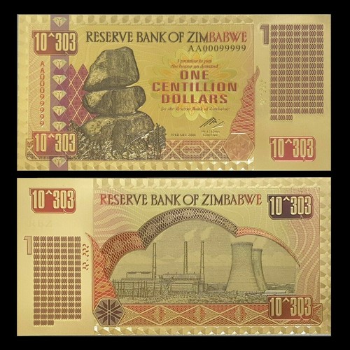 Zimbabwe centillion dollars - zimbabwe,