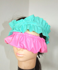 Latex Blindfold Headband  x 2 Rubber Roleplay Sissy Pink Alice Band Eye Mask