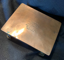 Antique HMS Britannia Salvage Copper Trinket Box  Cadet Training Ship 1859-1905