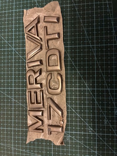 Vauxhall meriva tailgate badge - meriva,
