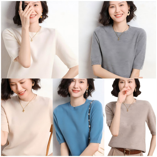 Womens crew neck knit top - womens,