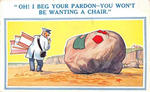 Postcard comic seaside - comic,