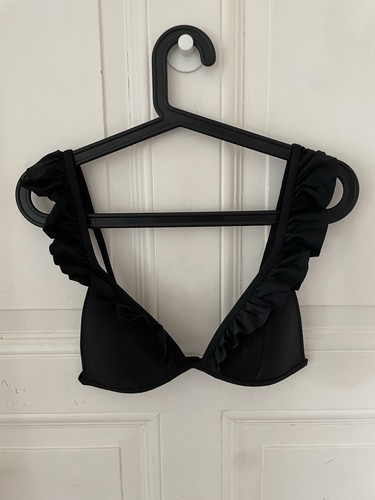 Piece black ruffle bikini by - piece,