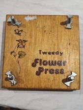 Vintage Small Tweedy Flower Press 95mm Square No Instructions But Some Samples
