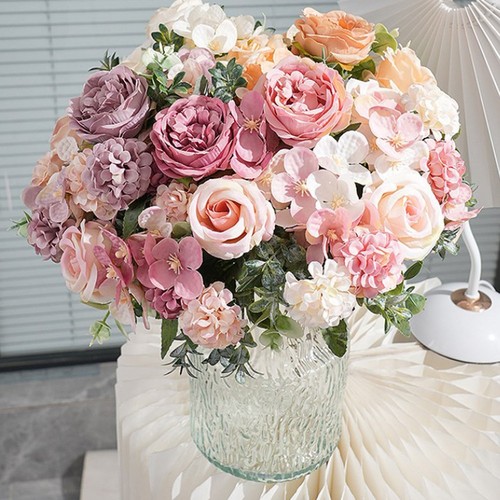 Beautiful silk peony and - beautiful,