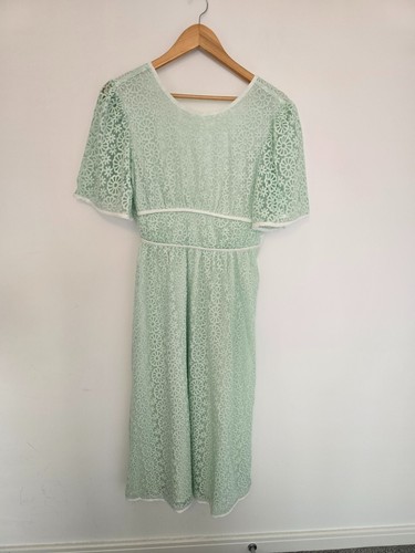 Monki mint green floral lace - monki,