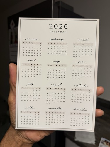 Fridge magnet calendar - , wall