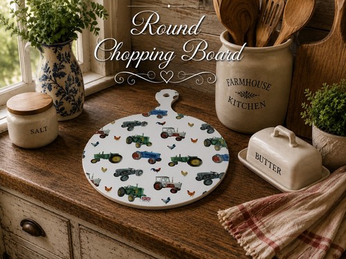 Melamine round chopping board - melamine,