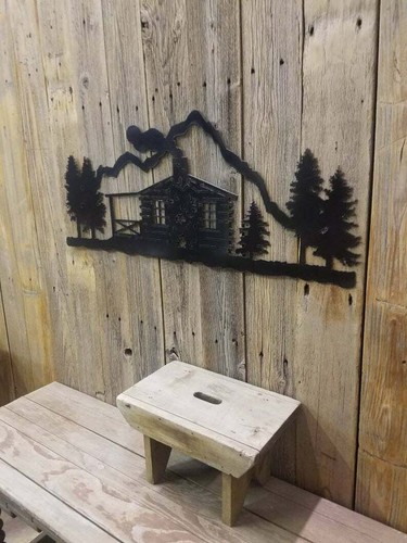 Log cabin metal - log,