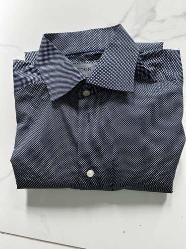 Eton dotted navy - blue, men's
