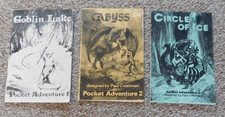 Abyss/Goblin Lake/Circle of Ice Tunnel & Trolls pocket adventure gamebooks
