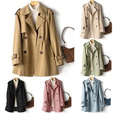 Women's Short Trench Coat Long